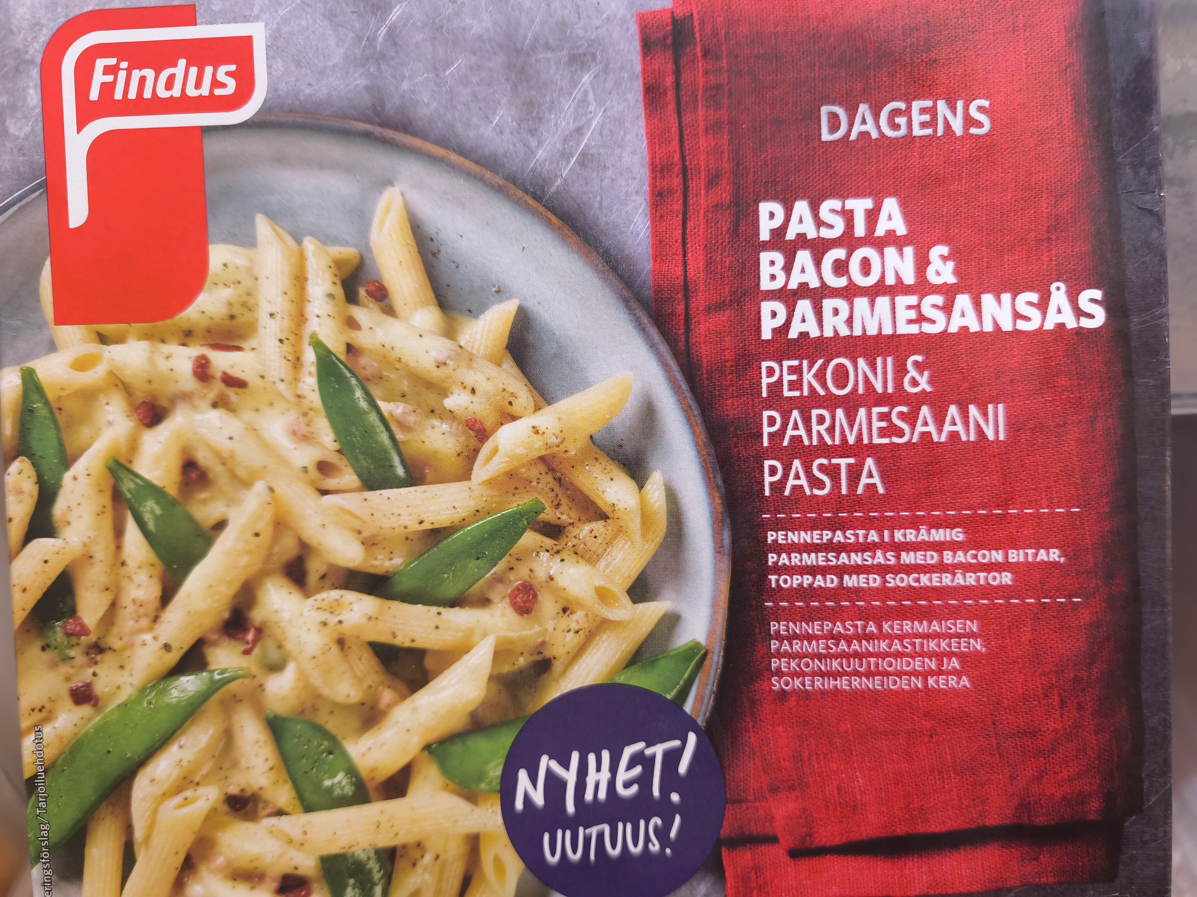 Findus Pasta Bacon & Parmesansås