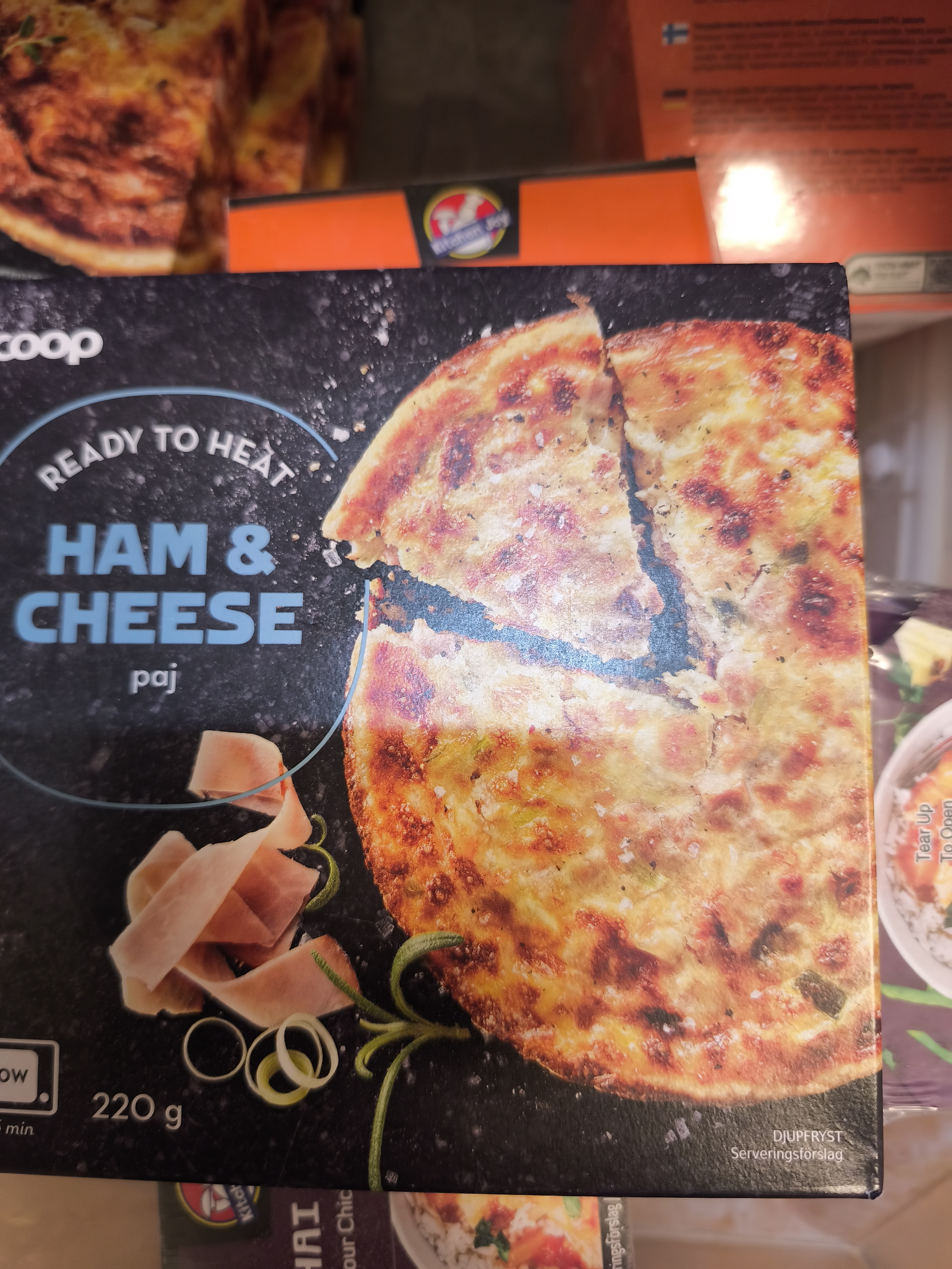 Coop paj skinka och ost